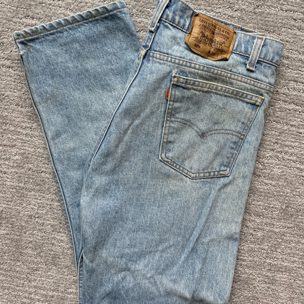 80’s Levi's Orange Tab Made in USA Blue Straight-Leg Jeans